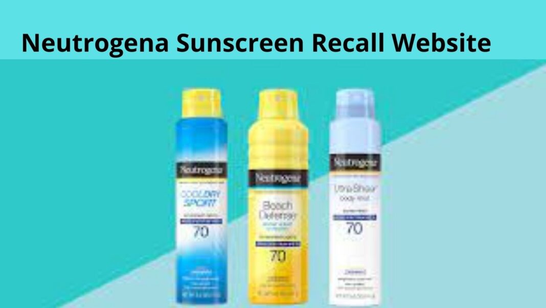 Neutrogena Sunscreen Recall Website