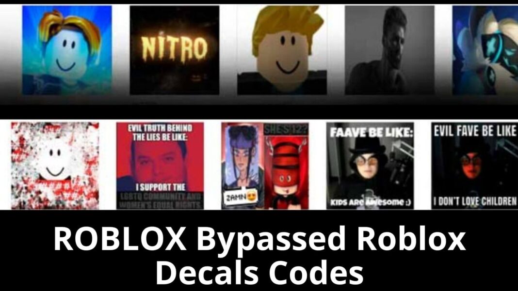 ROBLOX Bypassed Roblox Decals Codes