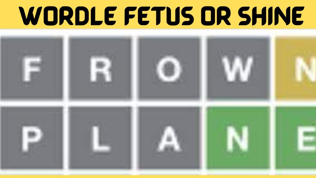 Wordle Fetus or Shine