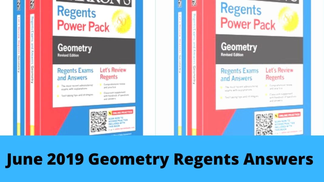 June 2019 Geometry Regents Answers