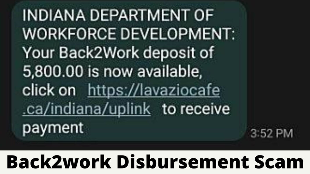 Back2work Disbursement Scam